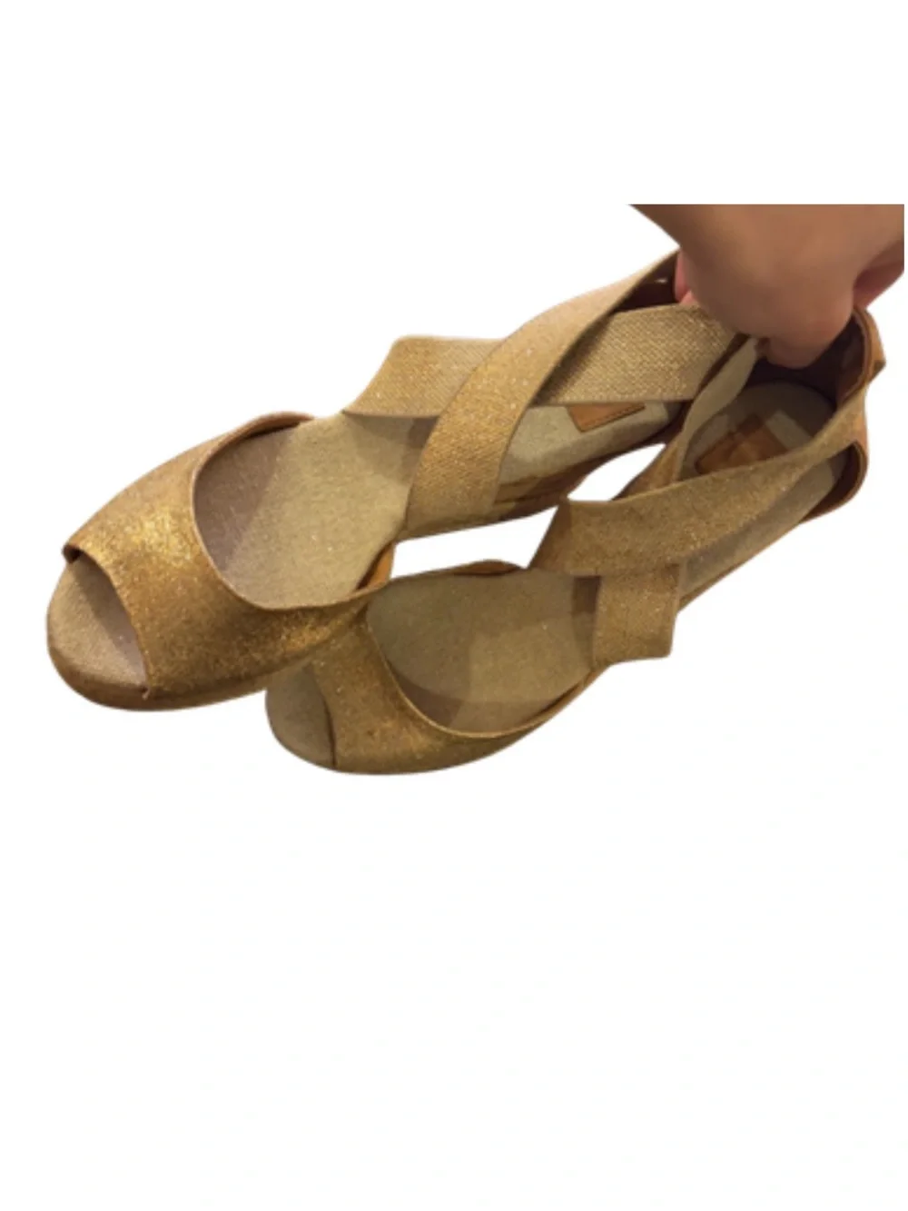 Tory Burch Peep Toe Cork & Jute Espadrille Wedge Sandals Size 8